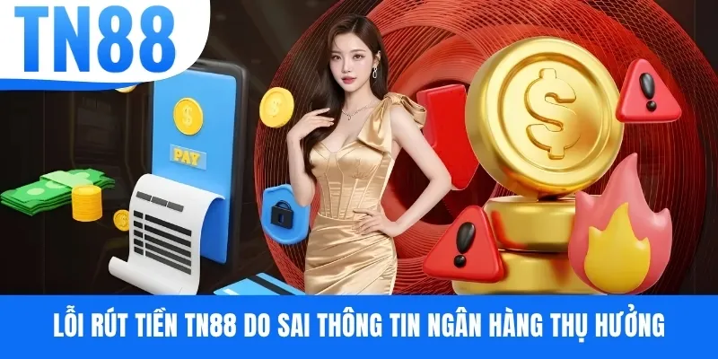 Lỗi rút tiền TN88 do sai thông tin ngân hàng thụ hưởng